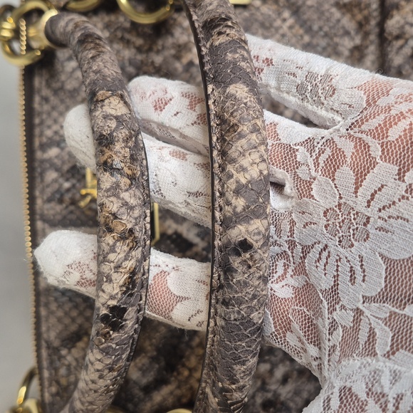 Coach Madison Embossed Python Python Sophia Satchel NWOT - Picture 13 of 17